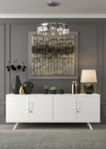 Elite Flare 4 Door Boardroom Storage Unit - 2 Size Options and Multiple Colour Options-38209