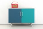 Elite Flare 2 Door Boardroom Storage Unit - 2 Size Options and Multiple Colour Options-38192