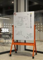 Elite Mobile Portrait Whiteboard Unit-37169