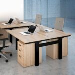 Elite 3 Drawer Low Mobile Pedestal - Optional Seat Pad, 10 Colour Options-38232