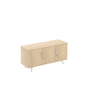 Elite Flare 3 Door Boardroom Storage Unit - 2 Size Options and Multiple Colour Options-0