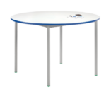 Metalliform Whiteboard top Fully Welded Circular table-0