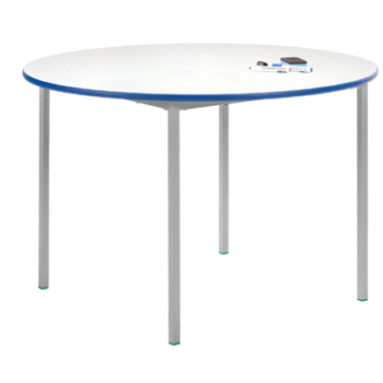 Metalliform Whiteboard top Fully Welded Circular table-0