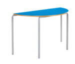 Metalliform Crushed Bent Semi Circular Table MDF edge-0