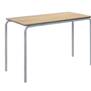 Metalliform Crushed Bent Rectangular Table Duraform edge-0