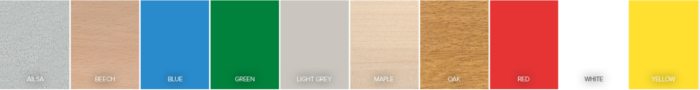 Metalliform Crushed Bent Trapezoidal Table MDF edge-37599
