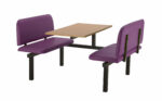 Create CU94 :Oscar - Upholstered Fast Food Units Bench 2,4 or 6 seat-36708