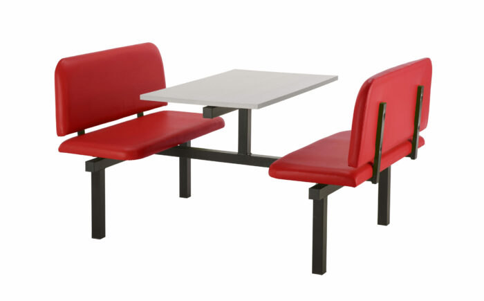 Create CU94 :Oscar - Upholstered Fast Food Units Bench 2,4 or 6 seat-36729