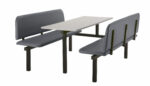 Create CU94 :Oscar - Upholstered Fast Food Units Bench 2,4 or 6 seat-36753