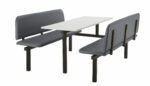 Create CU94 :Oscar - Upholstered Fast Food Units Bench 2,4 or 6 seat-36739