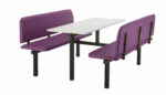 Create CU94 :Oscar - Upholstered Fast Food Units Bench 2,4 or 6 seat-36761