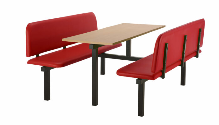 Create CU94 :Oscar - Upholstered Fast Food Units Bench 2,4 or 6 seat-36767