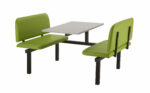 Create CU94 :Oscar - Upholstered Fast Food Units Bench 2,4 or 6 seat-36724