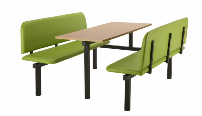 Create CU94 :Oscar - Upholstered Fast Food Units Bench 2,4 or 6 seat-36749
