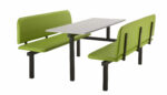 Create CU94 :Oscar - Upholstered Fast Food Units Bench 2,4 or 6 seat-36742