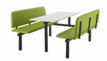 Create CU94 :Oscar - Upholstered Fast Food Units Bench 2,4 or 6 seat-36744