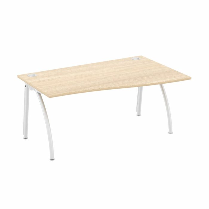 Elite Callisto Single Wave Desk - 16 Size Options and 10 Colour Options-0