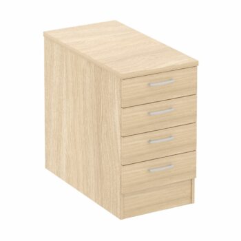Elite 4 Drawer Desk High Pedestal - 10 Colour Options-0