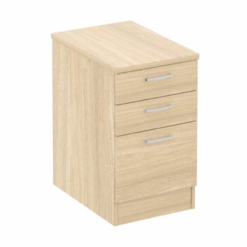 Elite 3 Drawer Desk High Pedestal - 10 Colour Options-0