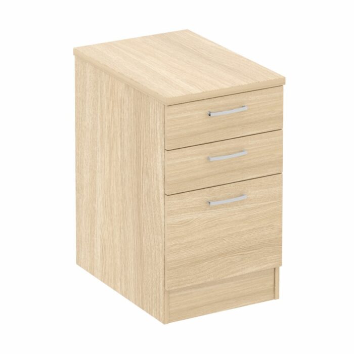 Elite 3 Drawer Desk High Pedestal - 10 Colour Options-0