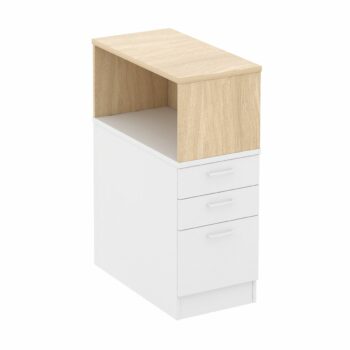 Elite Open Fronted Pedestal-top Storage Unit - 10 Colour Options-0