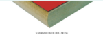 Metalliform Crushed Bent Rectangular Table, Choice of colours MDF edge-37666
