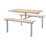 Metalliform 4 seater bench-0