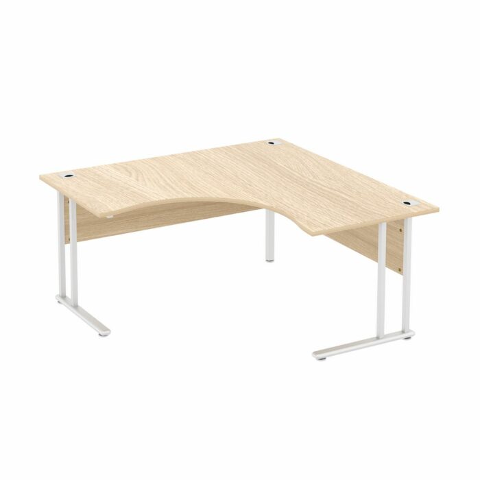 Elite Flexi Double Wave Desk - 2 Size Options and 10 Colour Options-38064