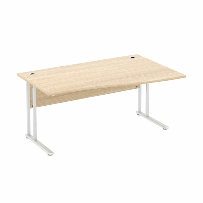 Elite Flexi Single Wave Desk - 16 Size Options and 10 Colour Options-0