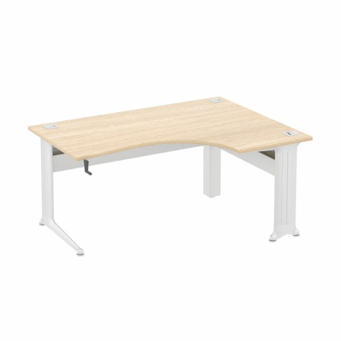 Elite Kassini Fixed Height Crescent Workstation - 6 Size Options and 10 Colour Options-0
