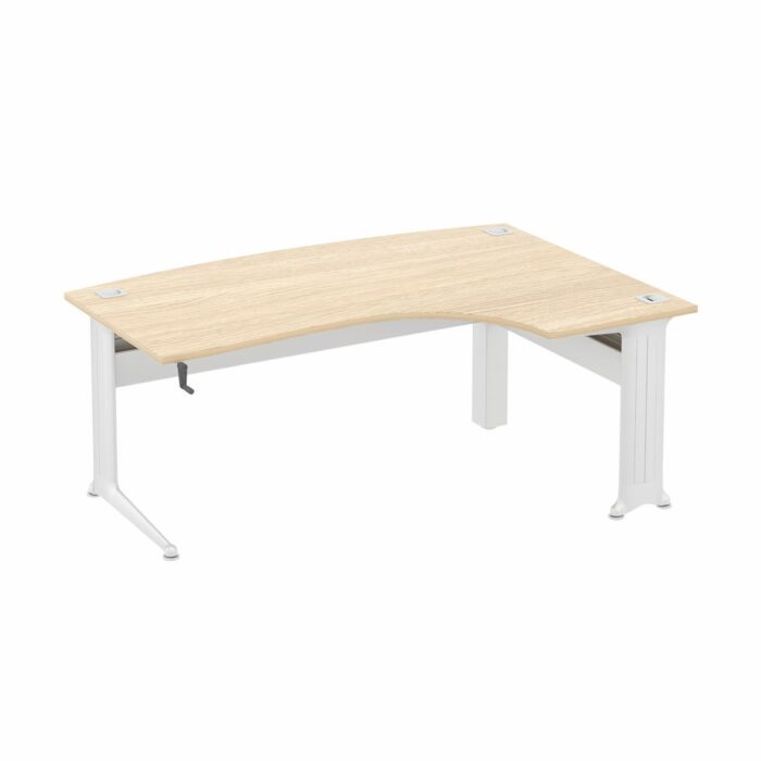 Elite Kassini Height Adjustable Bow Fronted Crescent Workstation - 2 Size Options and 10 Colour Options-0
