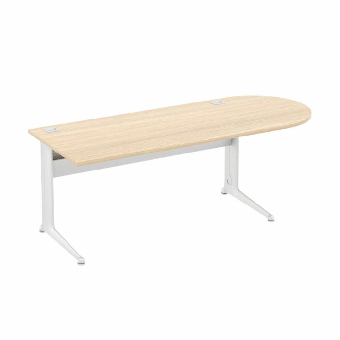 Elite Kassini Fixed Height ‘D’ Ended Desk - 4 Size Options and 10 Colour Options-0