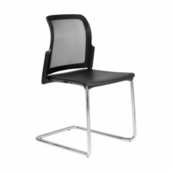 Elite Leola Mesh Back Cantilever Chair with Polypropylene Shell-0