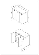 Core Lido 3 door sideboard-36499