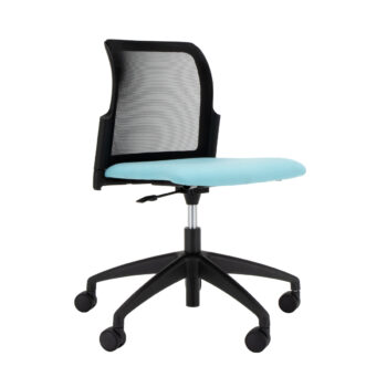 Elite Leola Mesh Back Swivel Chair with Polypropylene Shell & Upholstered Seat-0