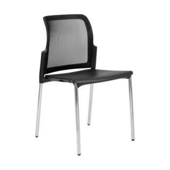 Elite Leola Mesh Back 4 Legged Chair with Polypropylene Shell-0