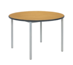 Metalliform circular Meeting Room Table MDF edge-0