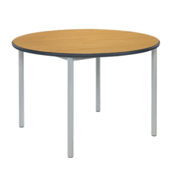 Metalliform circular Meeting Room Table MDF edge-0