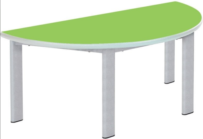 Metalliform Elite Semi Circular Fixed Height Table-0