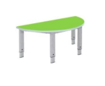 Metalliform Elite Semi Circular Height Adjustable Table-0