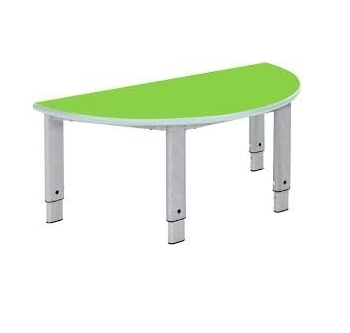 Metalliform Elite Semi Circular Height Adjustable Table-0