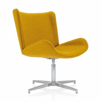 Elite Myla Medium Back Fully Upholstered Chair with 4 Star Base-0