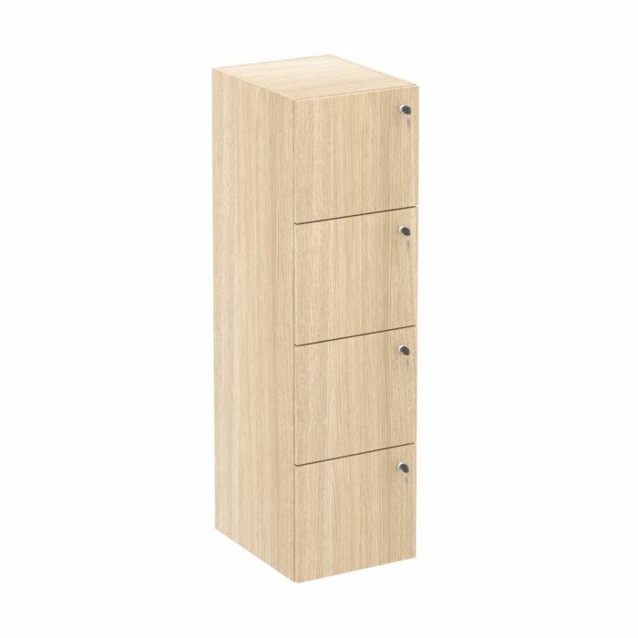 Elite Modular Locker Unit with 4x Individual Doors - Multiple Colour and Lock Options-38339
