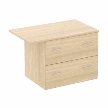 Elite Side Filing Unit with Overhanging Top - Multiple Colour Options-0