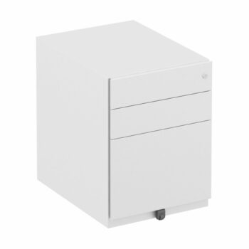 Elite 3 Drawer Steel Flat Fronted Pedestal-0