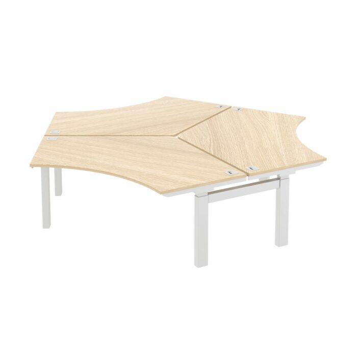 Elite Progress Fixed Height 120 Degree Workstation - Available in 10 Colours-0