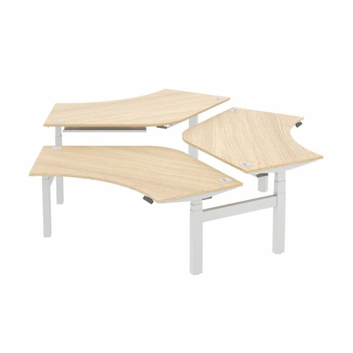 Elite Progress Plus Electric Height Adjustable 120 Degree Workstation - Available in 3 Sizes and 10 Colours-0