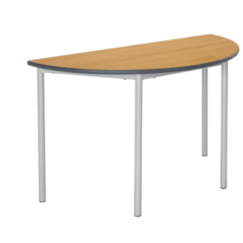 Metalliform RT32 Semi circular table MDF edge-0