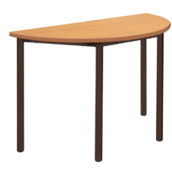 Metalliform semi-circular Antique Meeting Room Table -0