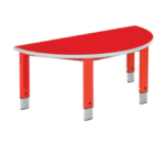Metalliform Start Right Semi Circular Height Adjustable Table-0